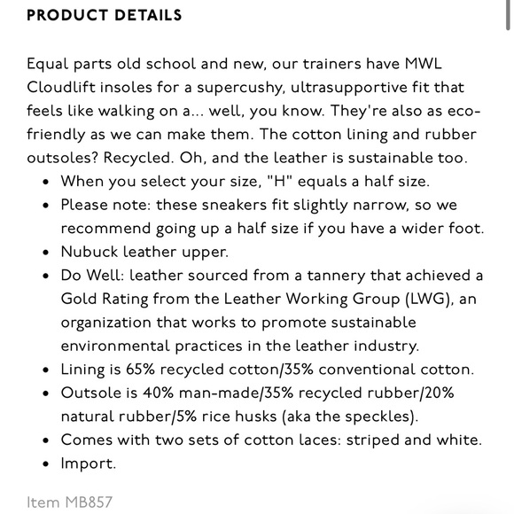 Kickoff trainer sneakers size: W8.5 in neutral colorblock leather - Picture 13 of 13